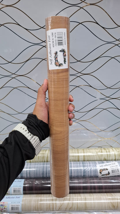 Rollo adhesivo decorativo estilo madera